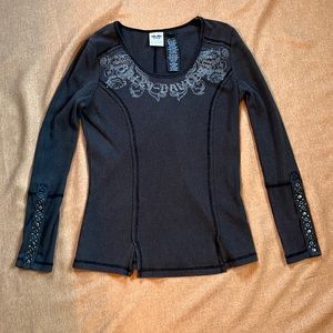 Harley Davidson Bling Thermal Shirt Size Small